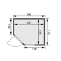 fínska sauna KARIBU FIONA 2 (49972) LG4207