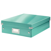 Stredná organizačná škatuľa Click & Store ľadovo modrá