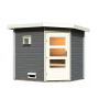fínska sauna KARIBU MIKKA (27102) terragrau LG3769