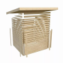 fínska sauna KARIBU MIKKA (92662) terragrau LG3999