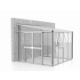 skleník VITAVIA ATHENA 7000 sklo 3 mm + PC 10 mm strieborný LG3830