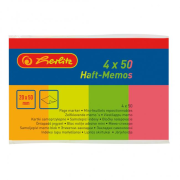 Záložky Herlitz papierové 20x50mm 50 ks 4 farby