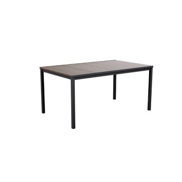 Záhradný stôl Keter Porto 160 walnut black steel