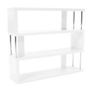 Regál, biela/jemný lesk, BENITO