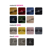 Klubové kreslo, ekokoža biela/ látka sivá, CUBA