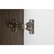 Komoda, biela extra vysoký lesk HG/dub sonoma tmavý truflový, LYNATET TYP 40