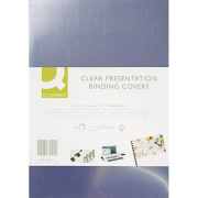 Plastové obálky na krúžkovú väzbu Q-Connect A4 PVC 150mic číre