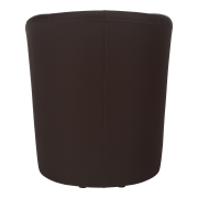 Klubové kreslo, ekokoža hnedá, CUBA