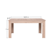 Stôl rozkladací typ 12, dub sonoma, 161-210x77 cm, GRAND