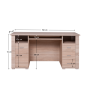 PC stôl typ 22, dub sonoma, GRAND