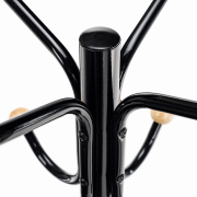 Vešiak, čierny lesk/prírodné drevo, VASIL