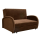 Rozkladacie kreslo, hnedá, MILI 2
