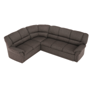 Sedacia súprava, hnedá, ľavá,  AMELIA