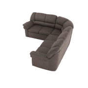 Sedacia súprava, hnedá, ľavá,  AMELIA