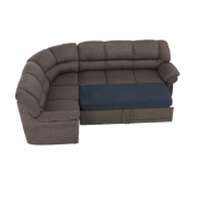 Sedacia súprava, hnedá, ľavá,  AMELIA