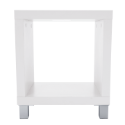 Regál, biela/strieborná, TOFI 1 NEW