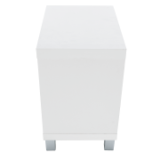 Regál, biela/strieborná, TOFI 1 NEW