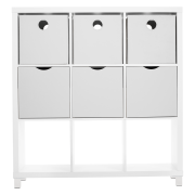 Regál, biela, TOFI 5 NEW