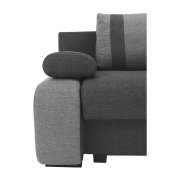 Rozkladacia pohovka, tmavosivá/svetlosivá, BOLIVIA