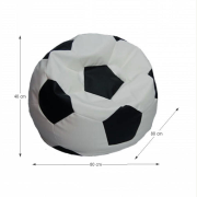 Sedací vak, ekokoža, BOBEK