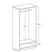 Vešiaková skriňa , dub lefkas, TEDY TYP T7