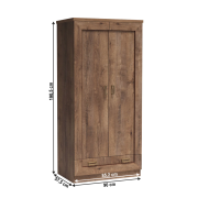 Vešiaková skriňa , dub lefkas, TEDY TYP T7