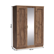 Kombinovaná skriňa, dub lefkas, TEDY TYP T15