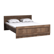 Posteľ, 160x200, dub lefkas TEDY TYP T20