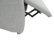 Polohovacie kreslo, látka sivá, FOREST