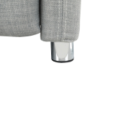 Polohovacie kreslo, látka sivá, FOREST