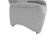 Polohovacie kreslo, látka sivá, FOREST