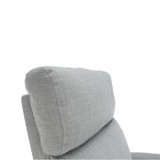 Polohovacie kreslo, látka sivá, FOREST