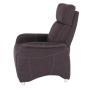 Polohovacie kreslo, látka čokoládová, FOREST