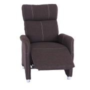 Polohovacie kreslo, látka čokoládová, FOREST