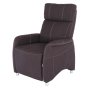 Polohovacie kreslo, látka čokoládová, FOREST