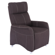 Polohovacie kreslo, látka čokoládová, FOREST