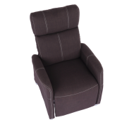 Polohovacie kreslo, látka čokoládová, FOREST