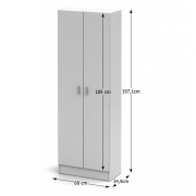 Botníková skriňa, biela, MARINA