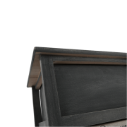 Komoda, 1 košík, 1 zásuvka, sivohnedá, DARKIE 1