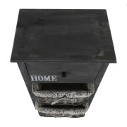 Komoda, 2 košíky, 1 zásuvka, sivohnedá, DARKIE 2