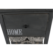 Komoda, 2 košíky, 1 zásuvka, sivohnedá, DARKIE 2