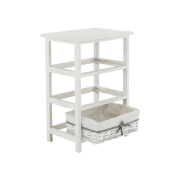 Komoda, 3 zásuvková, starobiela, RUBY 3