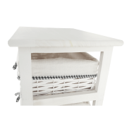 Komoda, 3 zásuvková, starobiela, RUBY 3