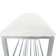 Lavica s botníkom, béžová/sivá, LANGELLA