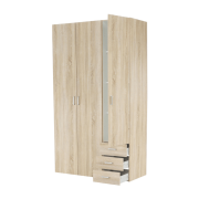 Skriňa, 3 - dverová, dub sonoma, GWEN 70427