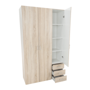 Skriňa, 3 - dverová, dub sonoma, GWEN 70427