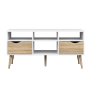 TV stolík, dub sonoma/biela, OSLO 75391