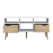 TV stolík, dub sonoma/biela, OSLO 75391