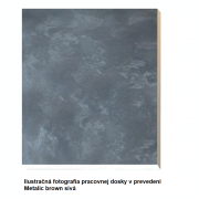 Kuchynská linka 2,4 m, dub sonoma / biela, FABIANA