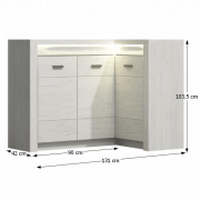 Komoda, jaseň biely, INFINITY I-15